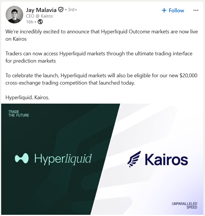 Jay Malavia LinkedIn Post Snapshot